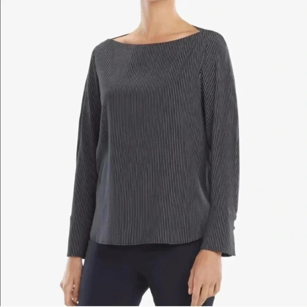 M.M LaFleur Rampling Top, Navy/White Stripe